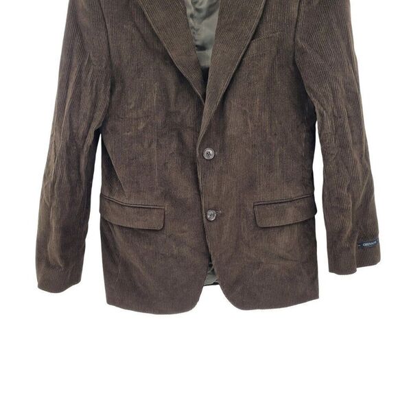 Giovani Mens Regular Fit Corduroy Sports  Jacket 46 Brown Cotton Casual Country - Picture 6 of 11